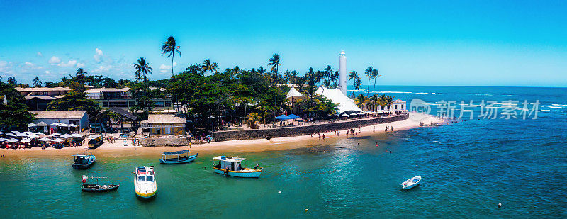 Praia do Forte海岸全景